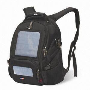 China 4.5W Solar backpack, used for charging laptop, mobile phone, camera and other digital gadgets on sale 