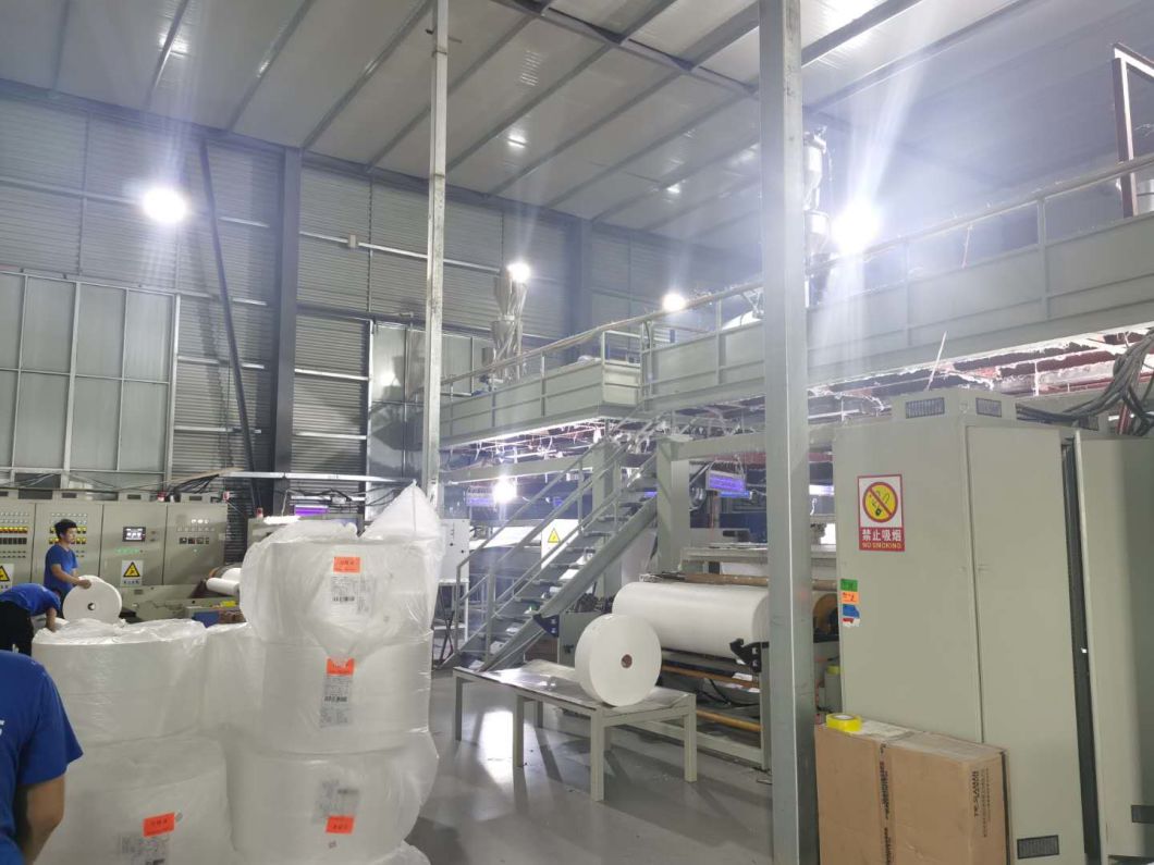 2400mm Biodegradable PLA/Pet Nonwoven Fabric Making Machine Used for Baby Diapers with 2.4m Specification