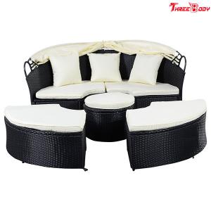 Round Curved Outdoor Sofa Comfortable Contemporary Outdoor