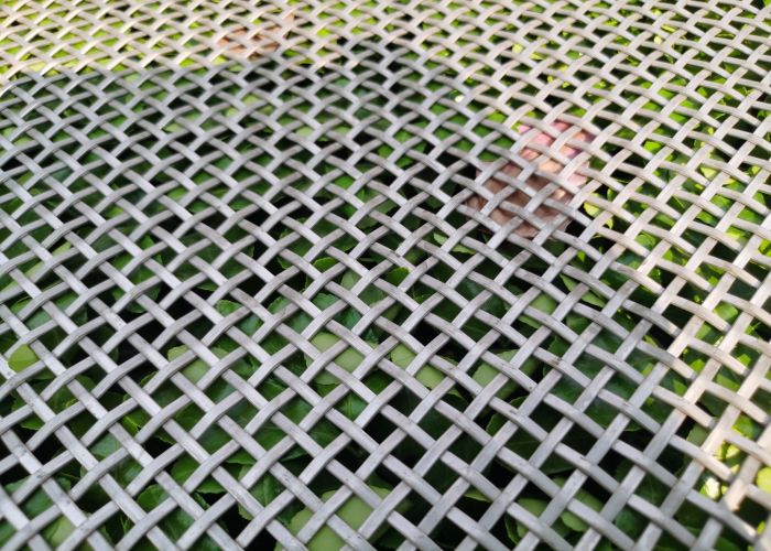 Architectural Wire Brass Mesh Panels Woven Metal Fabric