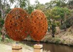 Vintage Style Corten Steel Sculpture Corrosion Stability Customized Size