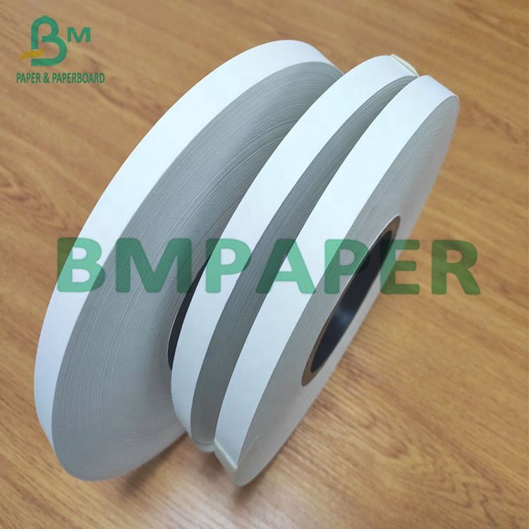 Disposable Printed White Food Grade Paper 13mm Straw Paper Roll For Drinking
