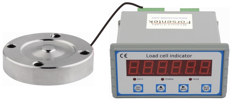low profile load cell with indicator