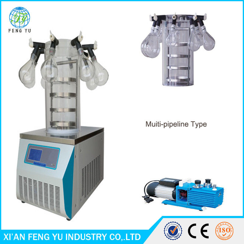 FYJ-10C Manifold Laboratory Freeze Dryer Lyophilizer Manufacturers , Cheap Bench-Top Multi-pipe Vacuum Freeze Dryer