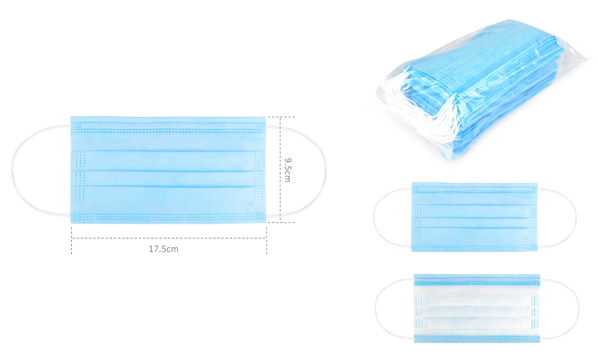 FDA CE approved FFP3 disposable face mask 3 ply non woven 3 ply mask mouth mask fast delivery