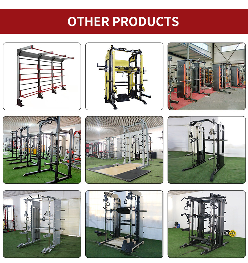 Commercial Smith Machine Multi Function Rack Functional Trainer Power Squat Rack