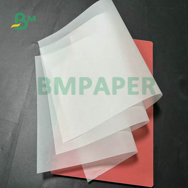 24 x 36inch 50gram 55gram Translucent Inkjet Printing White Tracing Paper Vellum Paper For Gift Package 