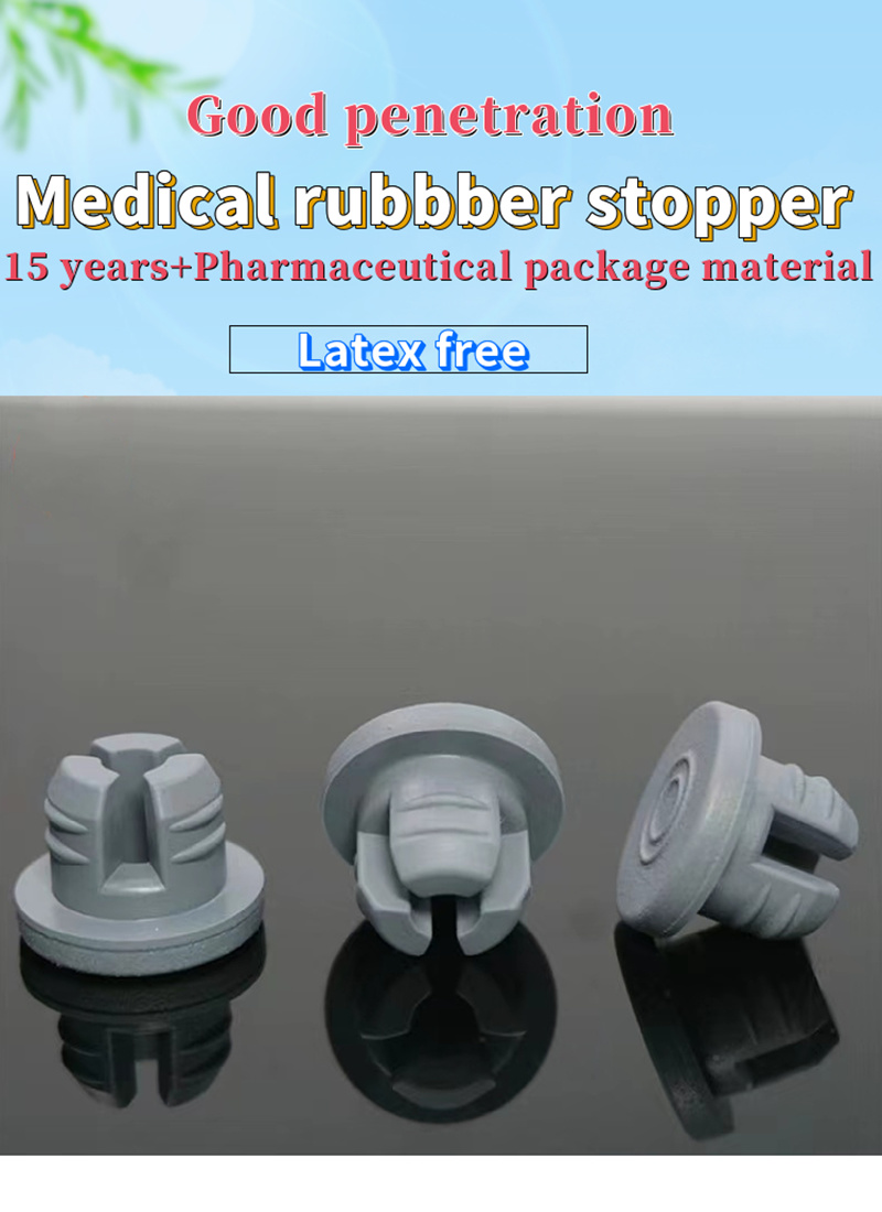 High Quality 13mm 20mm Pharmaceutical Grey Lyophilization Rubber Stopper for Antibiotic Injection Vial