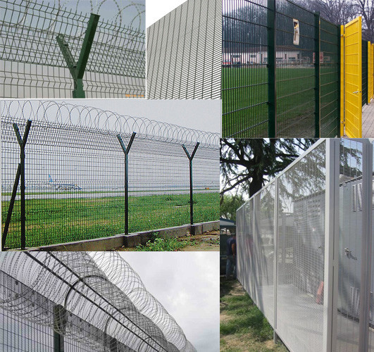 2016 hot sale cheap plastic metal anti climb safety 358 security fence