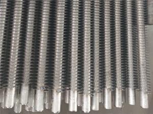 China 0.3mm Thickness Aluminium Finned Tubes For High Temperature Heat Conduction Oil on sale 