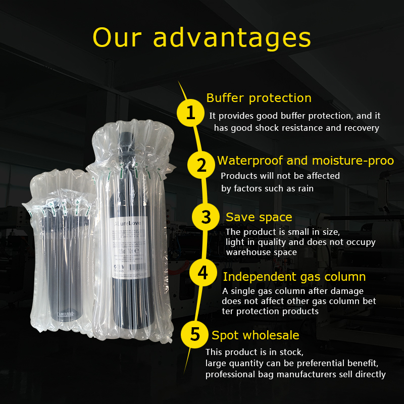 Protective Package Inflatable Wrap Pack Bubble Bag For Laptop Column Cushion Packaging Material Air Bag For Packing