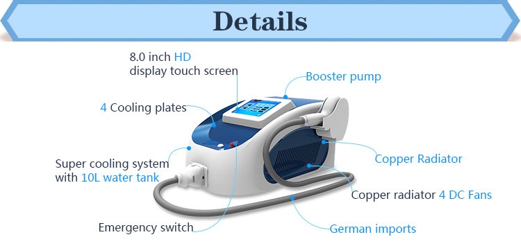 Factory direct price!! permanent 808nm Diode laser hair removal machines