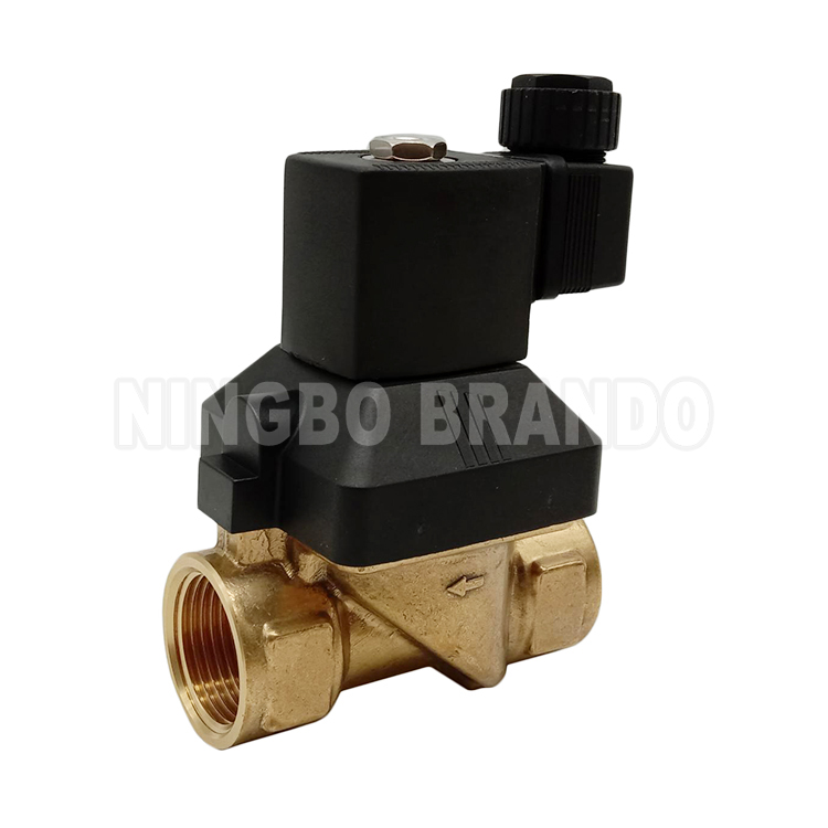 16 bar 2 Way NC Brass Solenoid Valve For Water Air Gas 3/8'' to 2'' 24V 110V 220V 2
