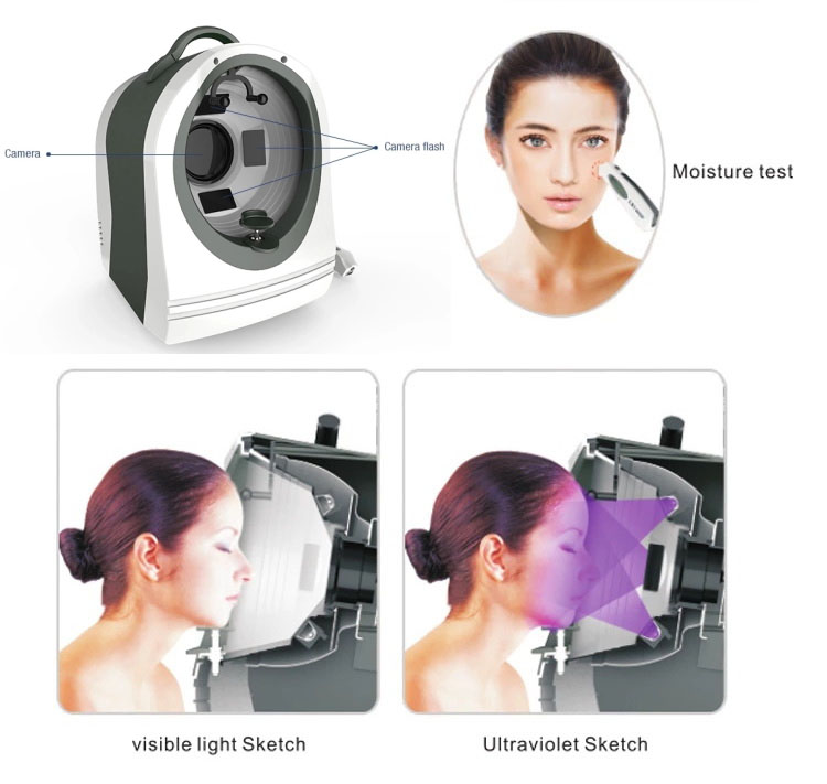 GOMECY skin analyzerskin care machine beauty equipment for facial skin analysis