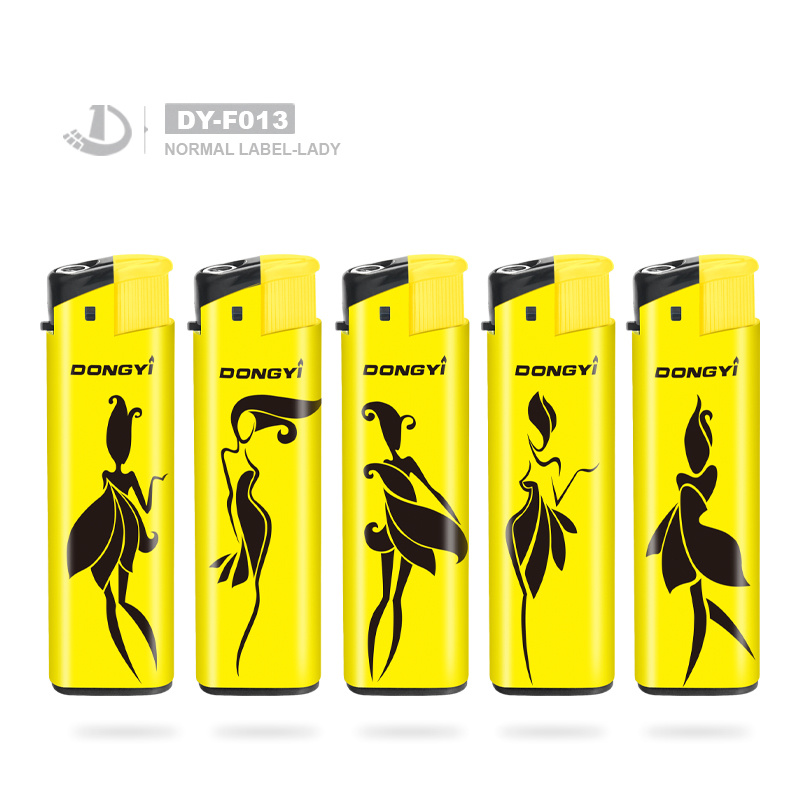 Dongyi Customized Label High Quality Windproof Gas Lighter EUR Standard ISO99994