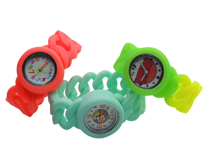 Silicone Braided Bracelet Children's Electronic Silicone Watch LED Touch Cartoon Watch Promotion Custom Gift Cartoon