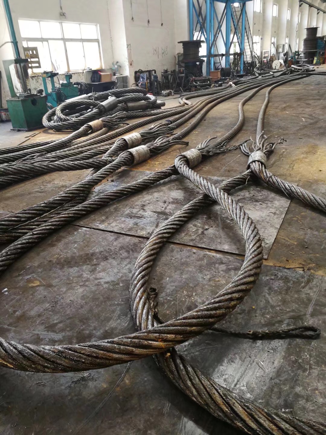 HSI 3//4 x 20 Single-Leg Wire Rope Sling Eye-to-Eye Flemish Loop Ends 5.6 Ton Vertical Rated Capacity EIPS 6x25 IWRC