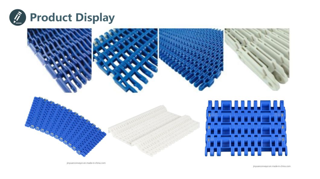 White/Blue Food Grade Plastic Modular Side Flexible Conveyor Belt in Conveyors for Sale