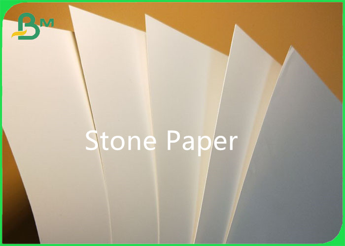 Eco-friendly Non-toxic Material Stone Paper 940MM 1020MM Width For Labels & Tags