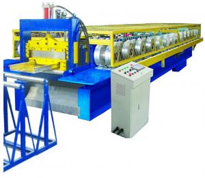 China Metal Roof Panel Standing Seam Roll Forming Machine Hydraulic Cutting Low Noise on sale 