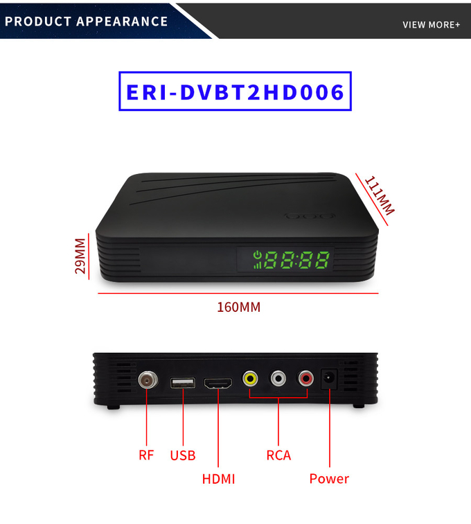 Radio Image CAS DVB T2 H265 Receiver Dvb C Mpeg 4 Receiver 0