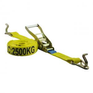 China LC 2500KG ratchet tie downs with hook & keeper on sale 