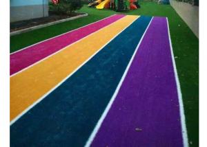 School Colorful Soft Playground Flooring Artificial Safety Pp