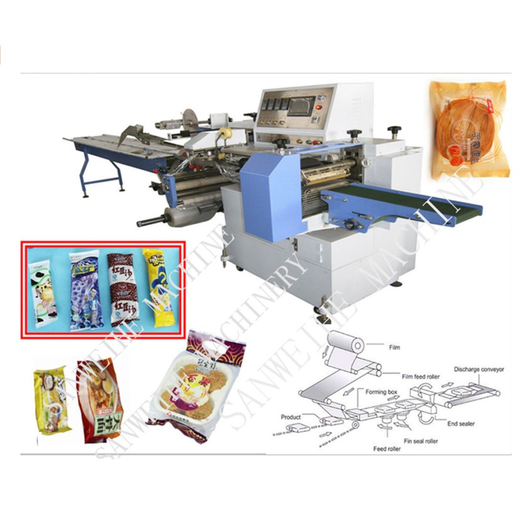 Swf-450 Horizontal Baked Food Form Fill Seal Type Packing Wrapping Machine