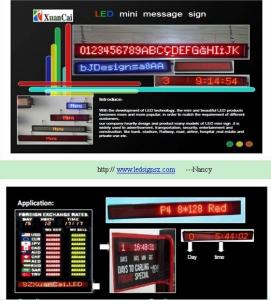 China 8 point high single line LED scrolling message sign on sale 