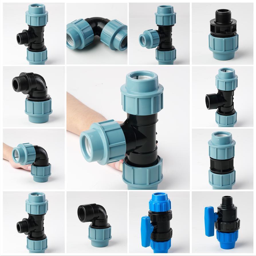 Nb-Qxhy Germany Standard Pn16 PP Compression Fittings Male Elbow for Irrigation