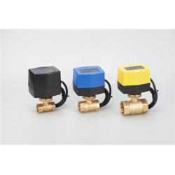 China Chrome-Plated Brass DN25 Motorized Ball Valve For HVAC Hot Water System for sale