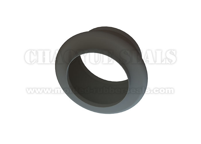 Asymmetric Antistatic Silicone FDA Rubber Bellow Seal Black Color 250 mm For Powder Engineering
