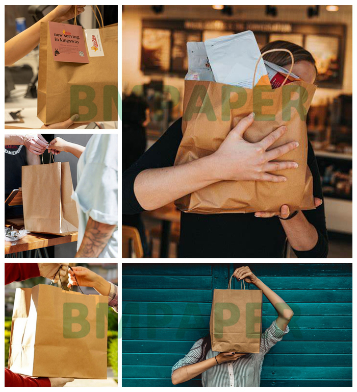 Virgin Pulp 90gsm Brown Kraft Paper For Tote Bag Tear Resistant 70 x 100cm