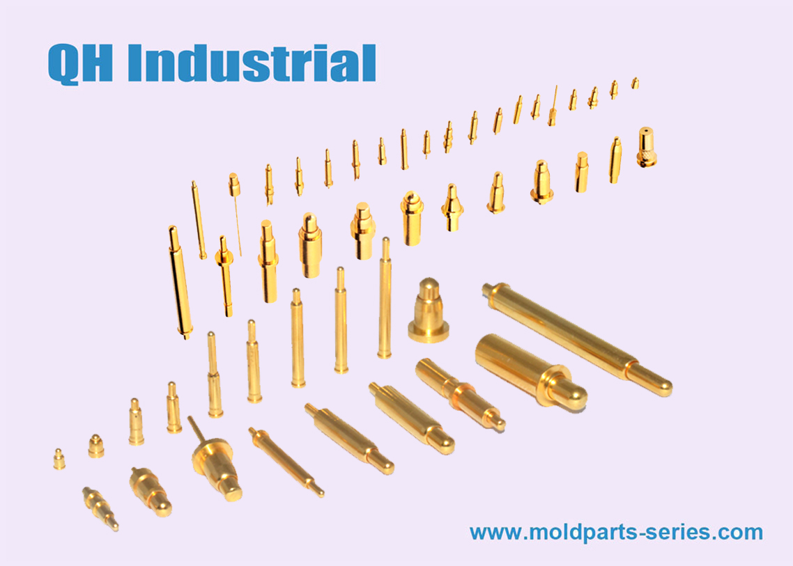 Gold-Plated Brass Pogo Pin With Pin Header Production From China Supplier QH Industrial in 2018 Hot Sell