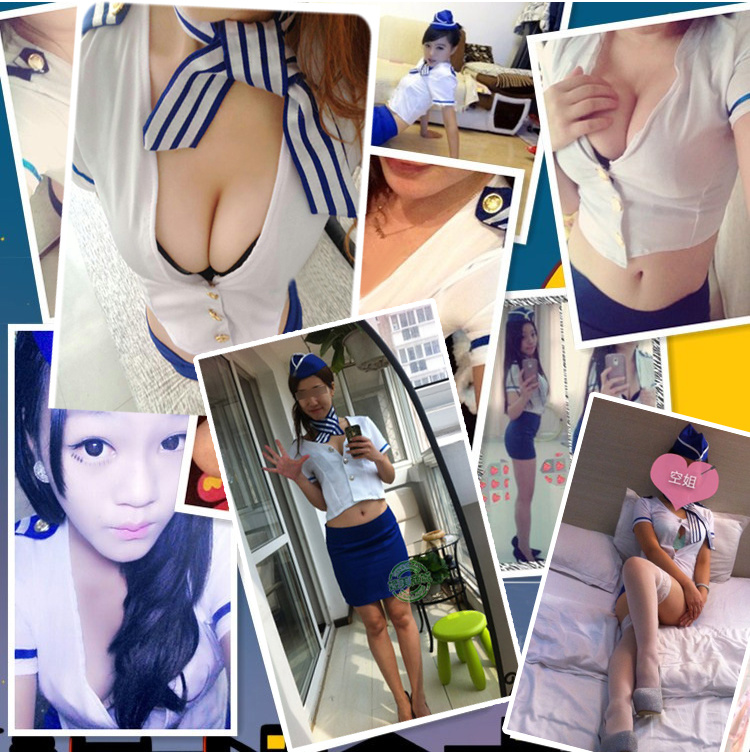 Stewardess Sexy Costumes Uniform Sexy Lingerie Cosplay Sexy Uniform for Women Lingrie