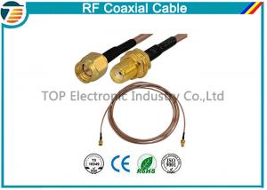 China RG36 RF Coaxial Cable SMA Male Plug To SMA Female Bulkhead Connector on sale 