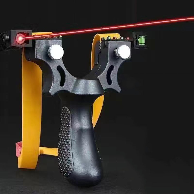 Outdoor Powerful Hunting Shooting Slingshot with Laser Light Sight