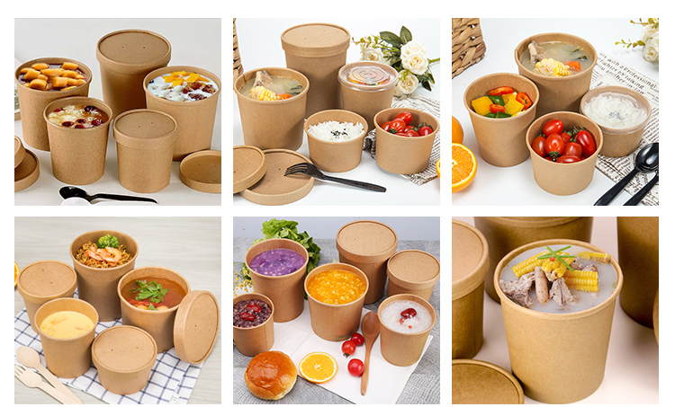 Paper Cups Double Wall Wholesale Eco-friendly PE Coated Multi-size Custom Printed Kraft Disposable With Lids