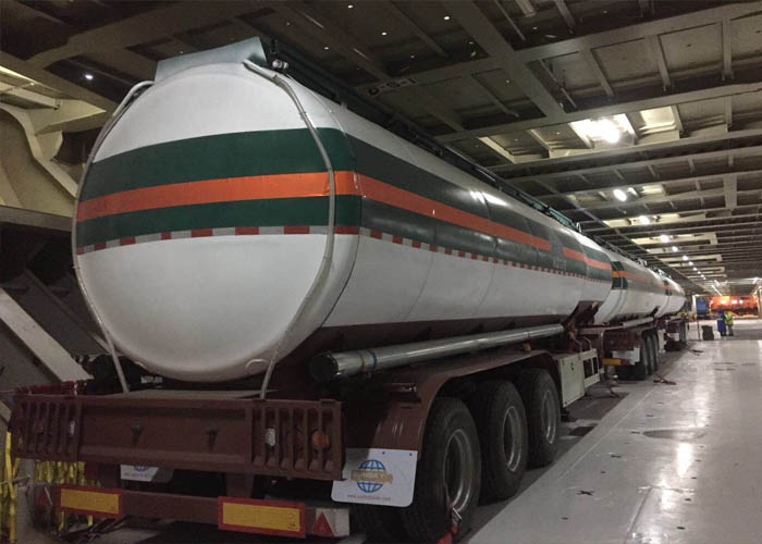 Fuel tanker trailer shipping to Africa
