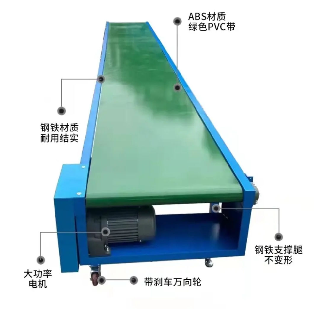 PU/PVC Belt Conveyor for Plastic Bags/Bread/Biscuit Cake/ Coding Machine
