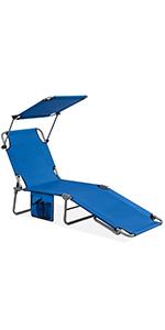 Gymax canopy chaise lounge
