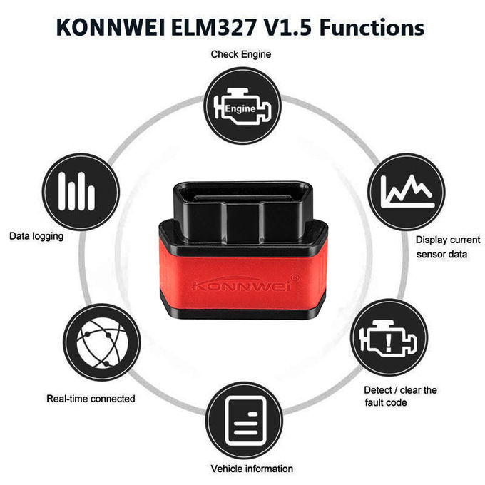 Mini Elm327 Obd2 Scanner Wifi Android IOS KW903 Wifi Support Real - Time Connected