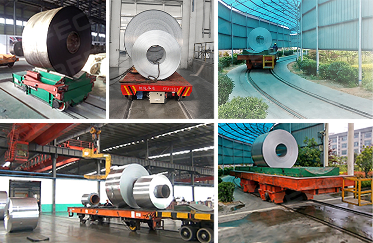 10 ton remote control operation transfer bogie for heavy material transport