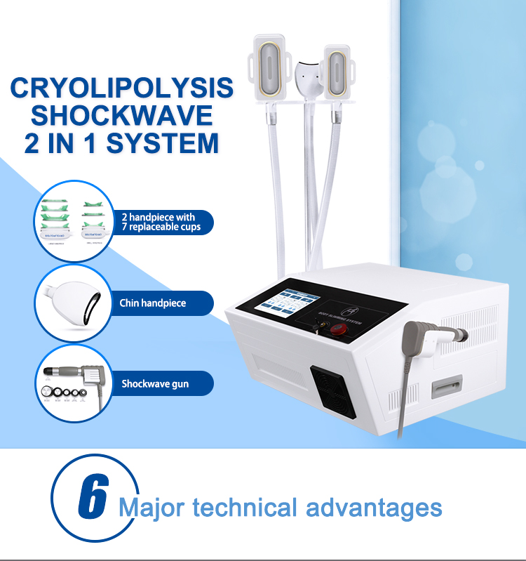 portable cryolipolysis shock wave body acoustic cellulite shockwave therapy machine