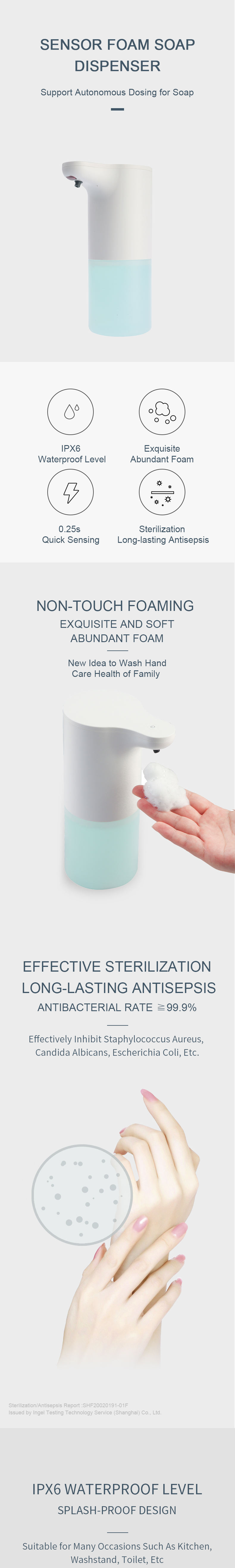 ROHS OEM Customizable liquid Foaming Spray alcohol Soap touchless sensor Automatic hand Sanitizer Dispenser