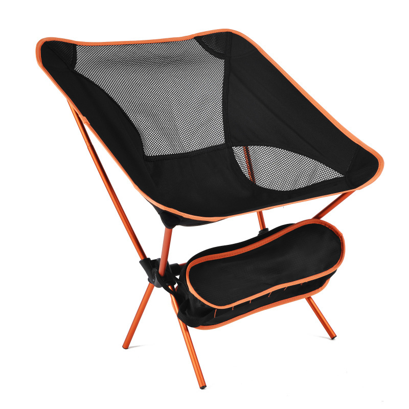 Outdoor Folding Beach Chair Portable Aluminum Alloy Camping Fishing Moon Chair