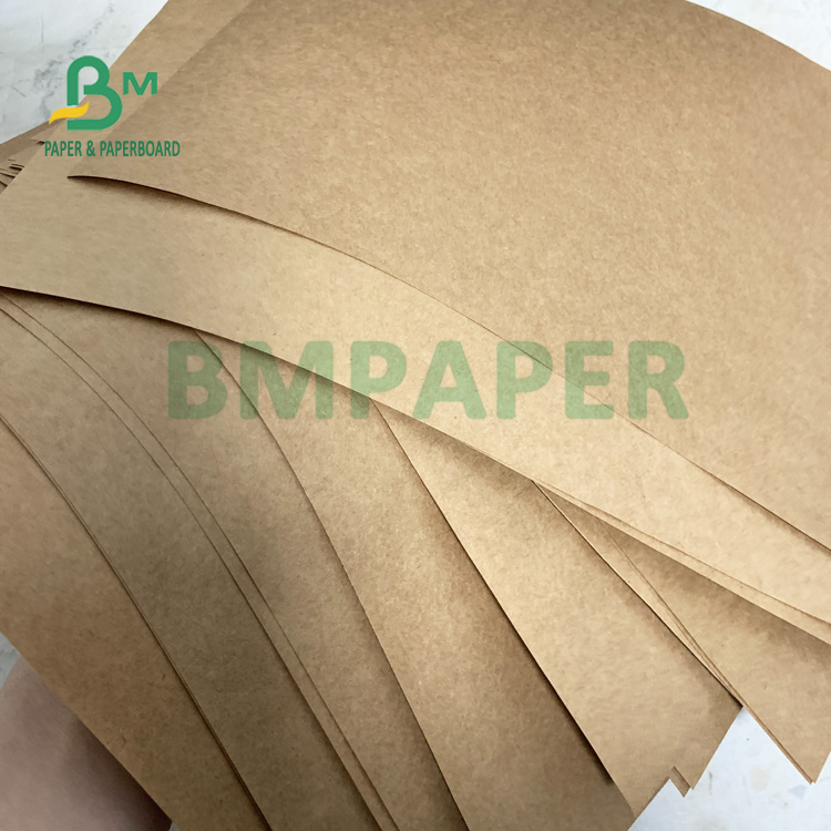 90gsm Sack Brown Kraft Liner Paper Jumbo Roll Uncoated & Smooth