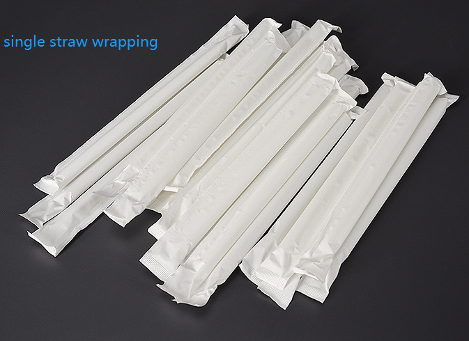 28gr Foodgrade White Single Straw Wrapping Paper 28mm 29mm Virgin Pulp Material 