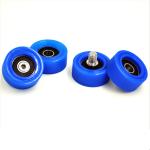 35MM Blue Nylon Plastic Roller Bearing with 608zz Deep Groove Ball Bearing