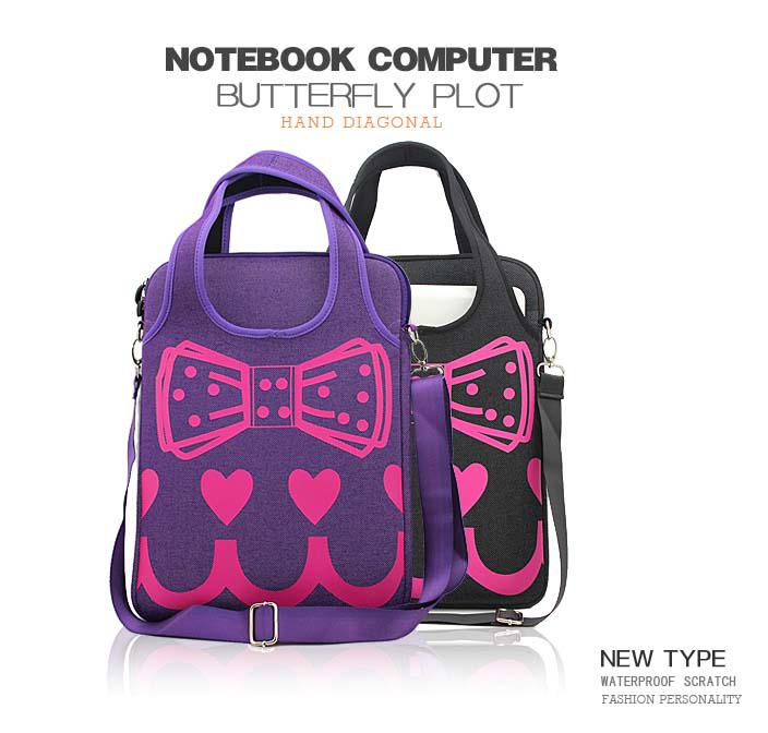 Fashion Zipper Neoprene Laptop Tote / Neoprene Tablet Case For Promotion